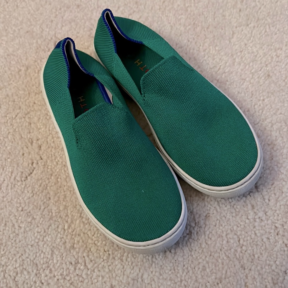 ROTHY'S The Kids Sneaker in Kelly Green Shoes (Big Kid Size 3)